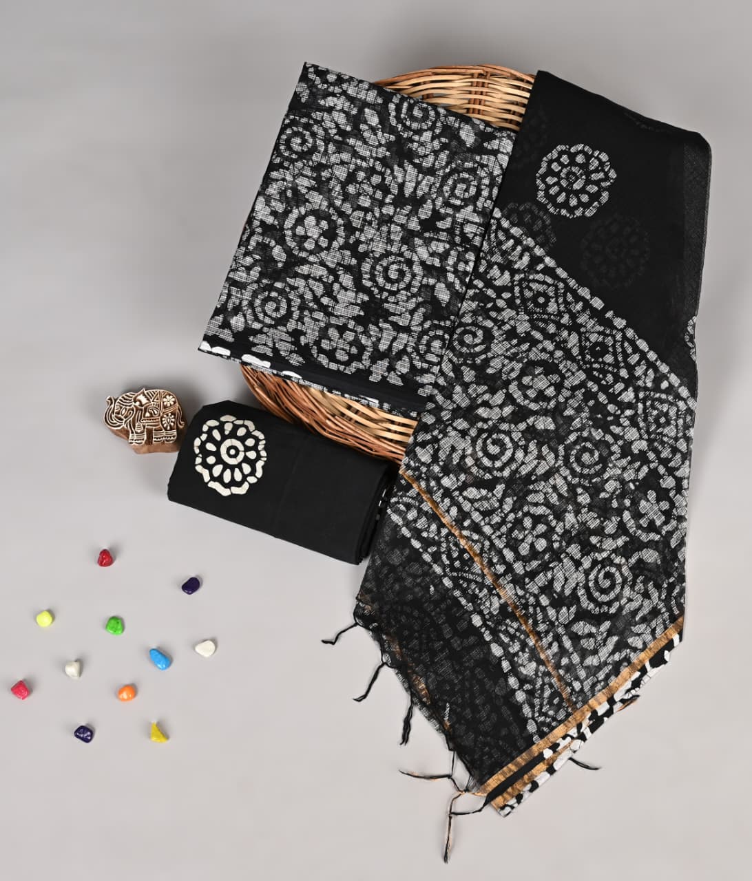 Premium Batik Handblock Doriya Attire