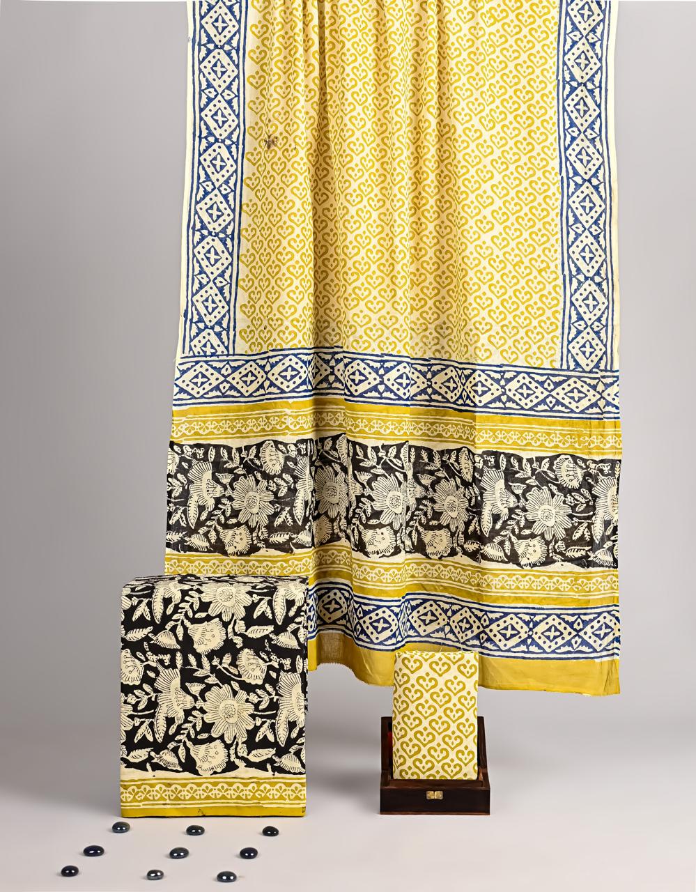 Elegant Bagru Motif Cotton Collection