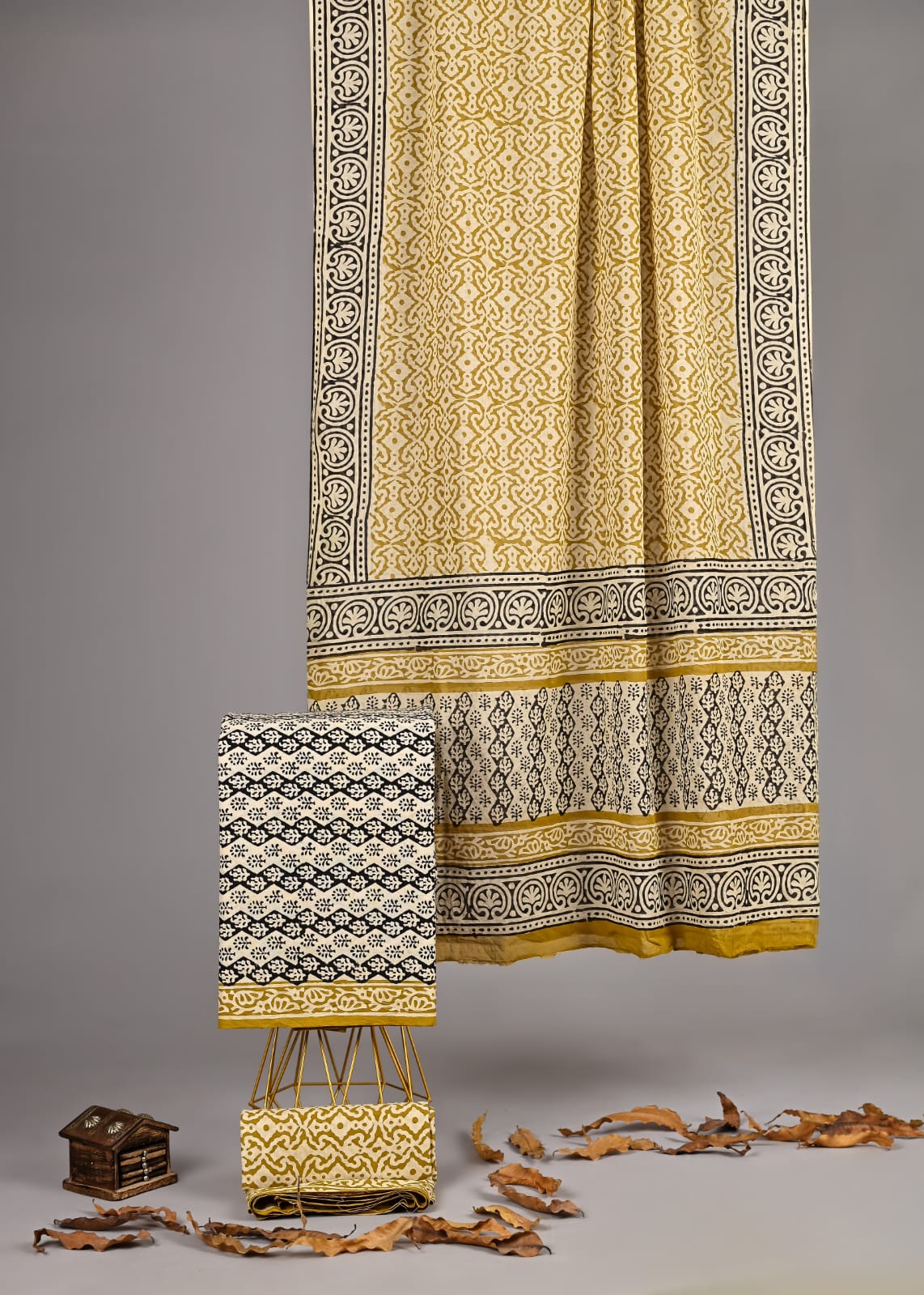 Graceful Bagru Craft Pure Cotton Suit