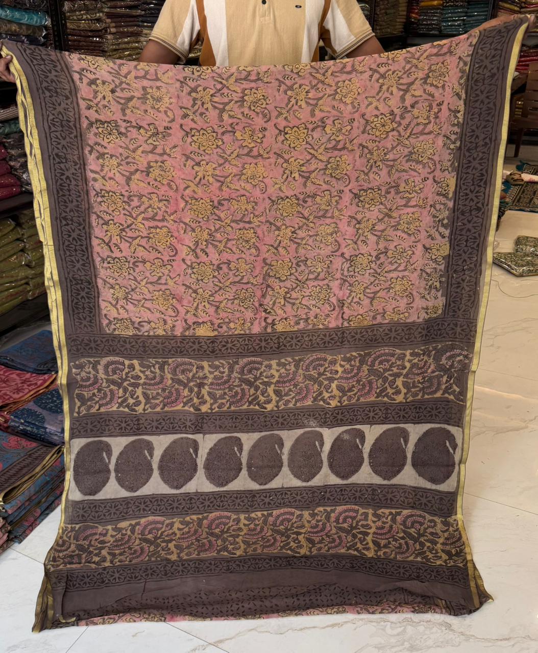 Signature Pomegranate Dye Double Diamond Drape