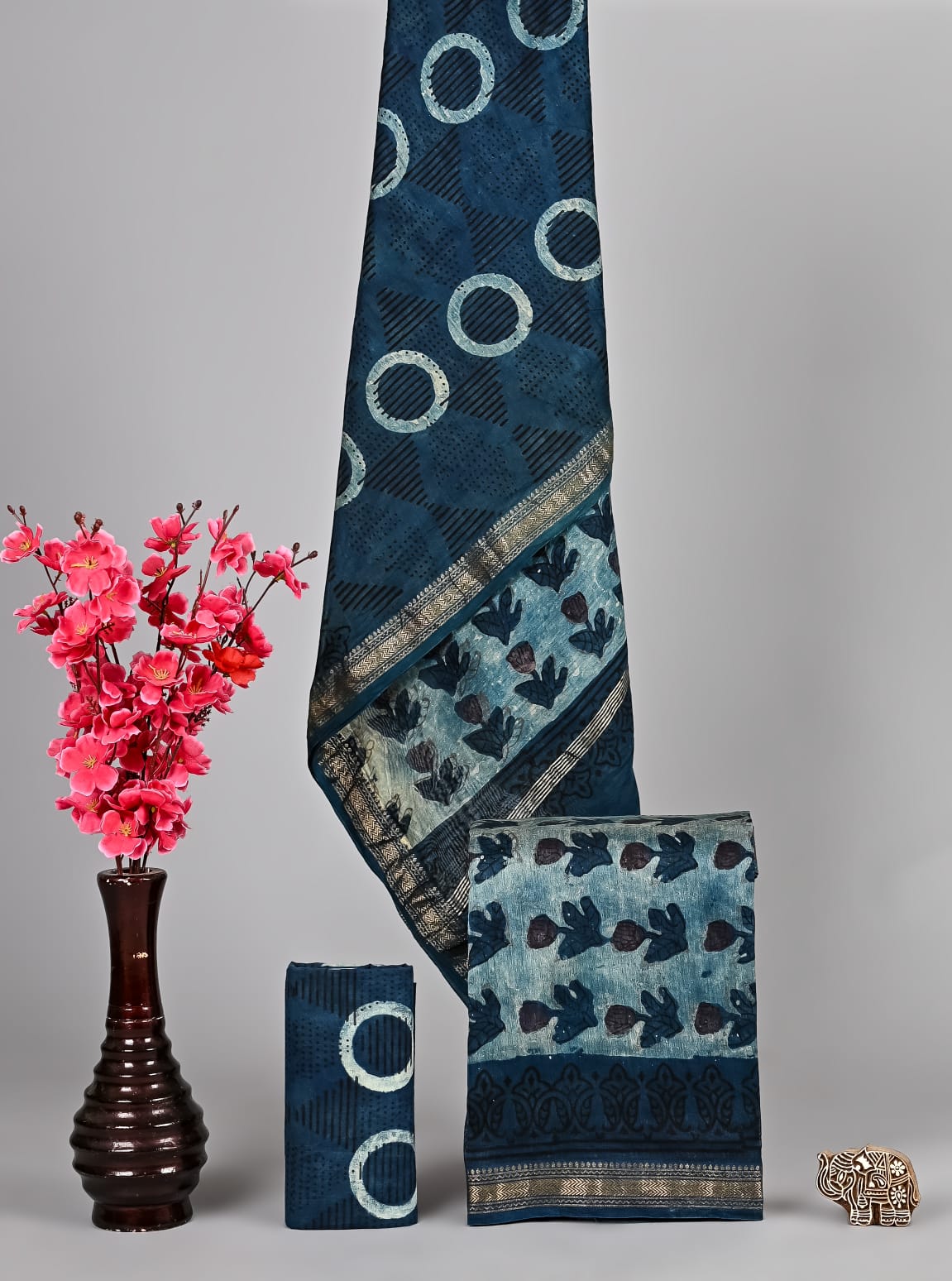 Timeless Vanaspati Handblock Maheshwari Silk Collection