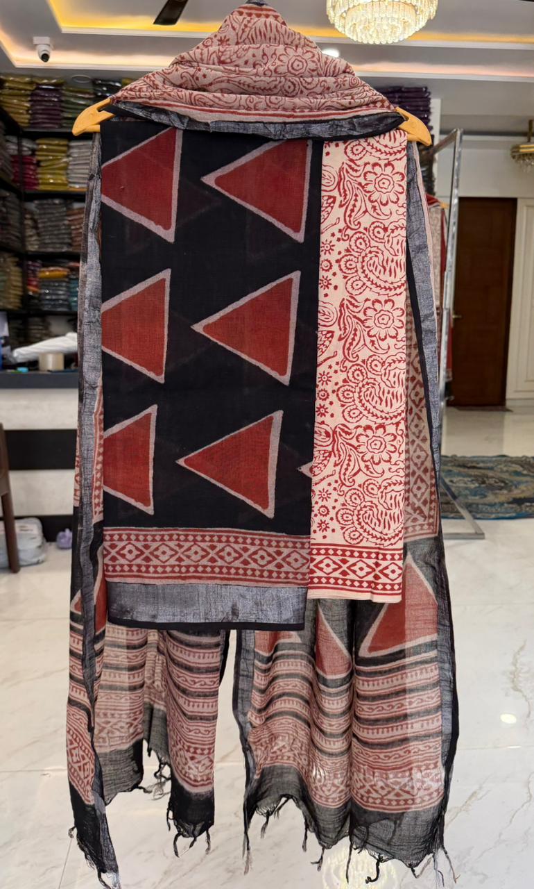 Timeless Bagru Heritage Linen Ensemble