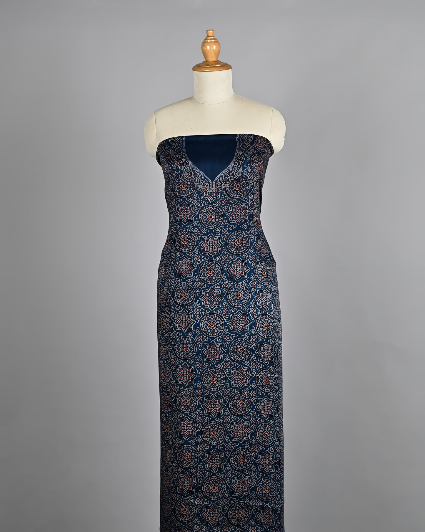 Elegant Hand Block Printed Dress Material