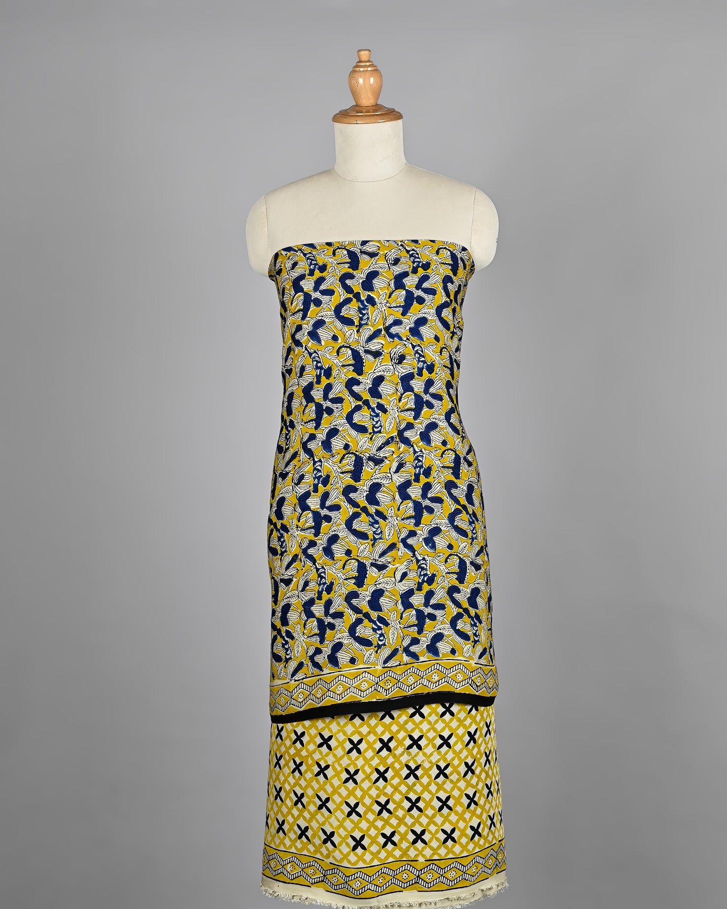 Vintage Inspired Ajrakh Modal Silk Suit