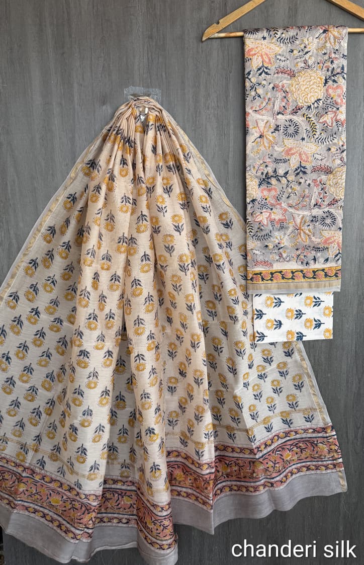Artisan Pure Chanderi Silk Suit