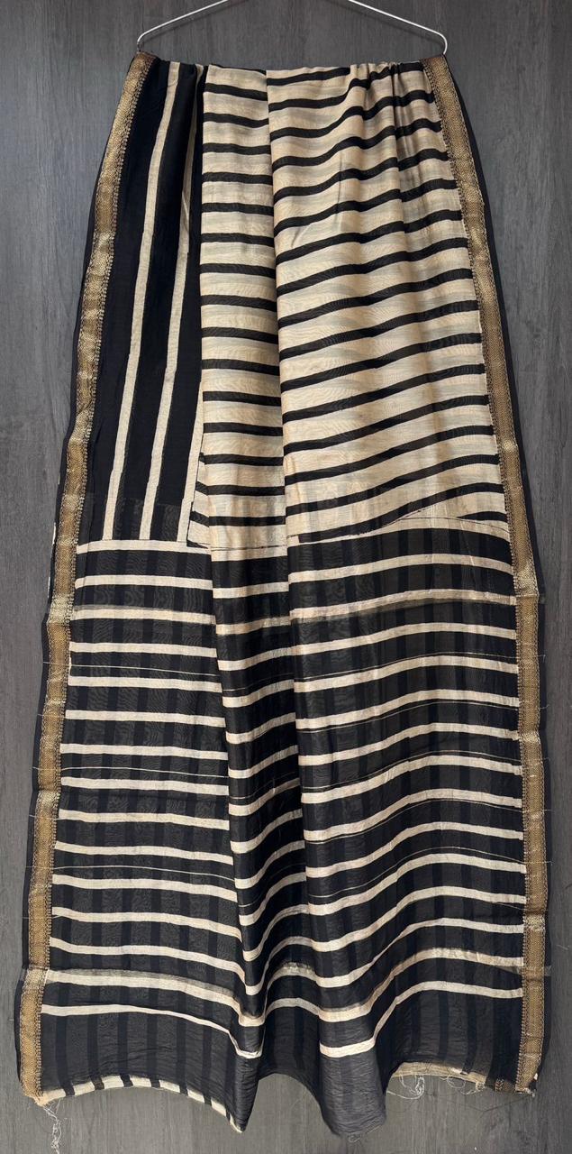 Designer Bagru Print Maheshwari Weave Saree