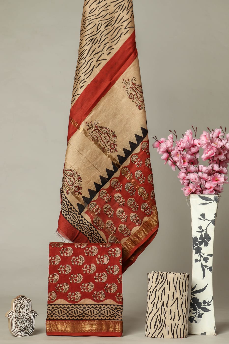 Premium Bagru Handblock Woven Suit