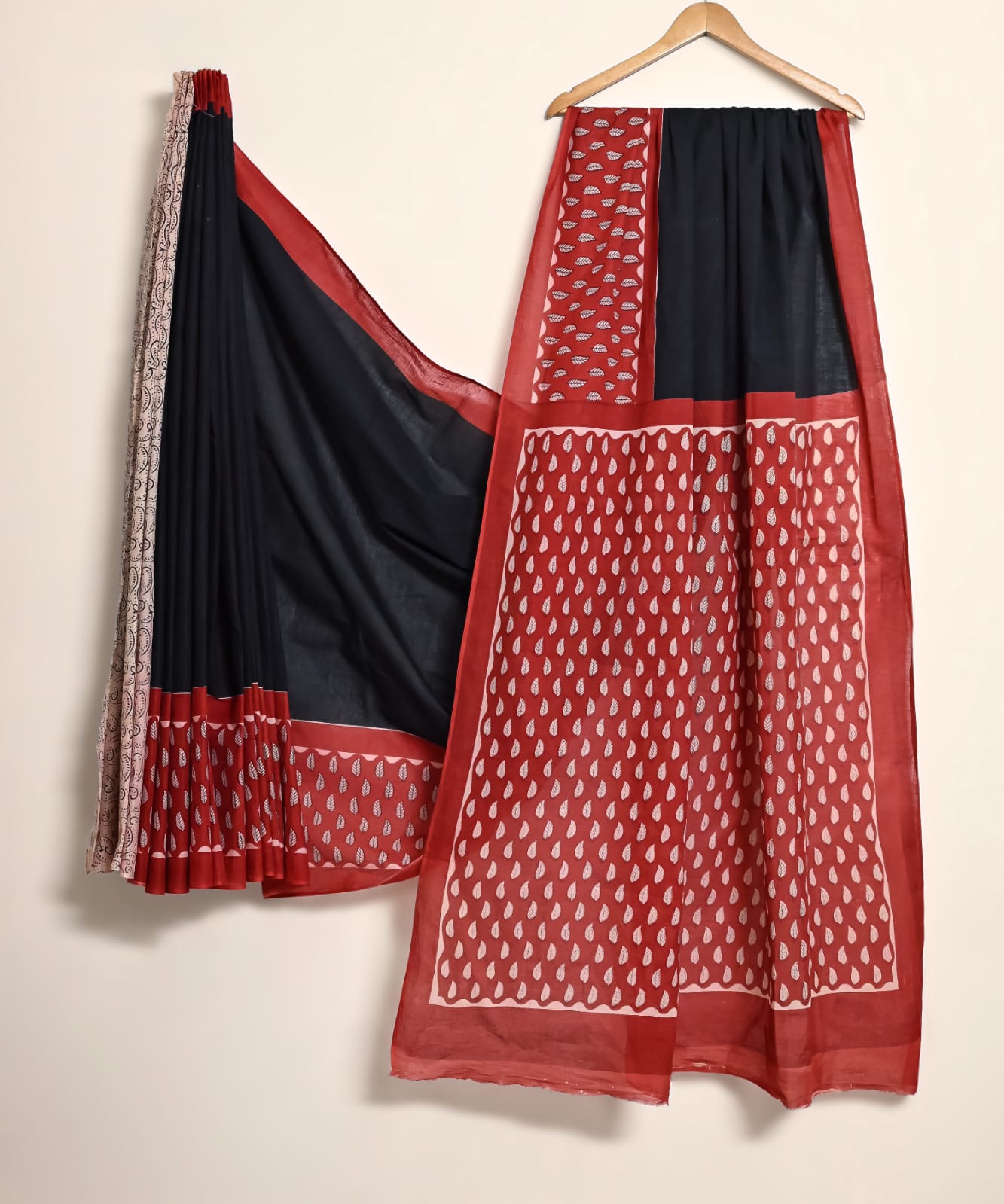 Pure Cotton Handblock Print Saree Artisan Heritage