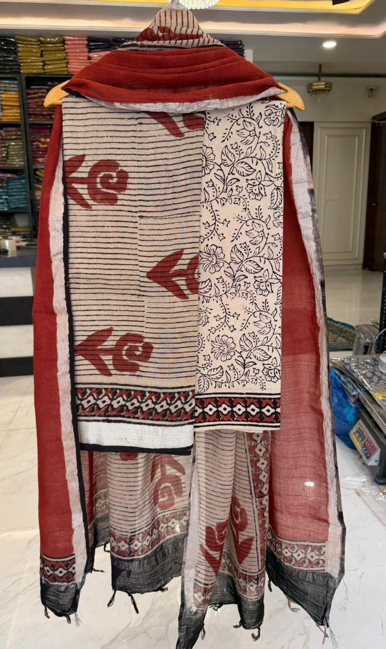 Authentic Bagru Artisan Linen Suit