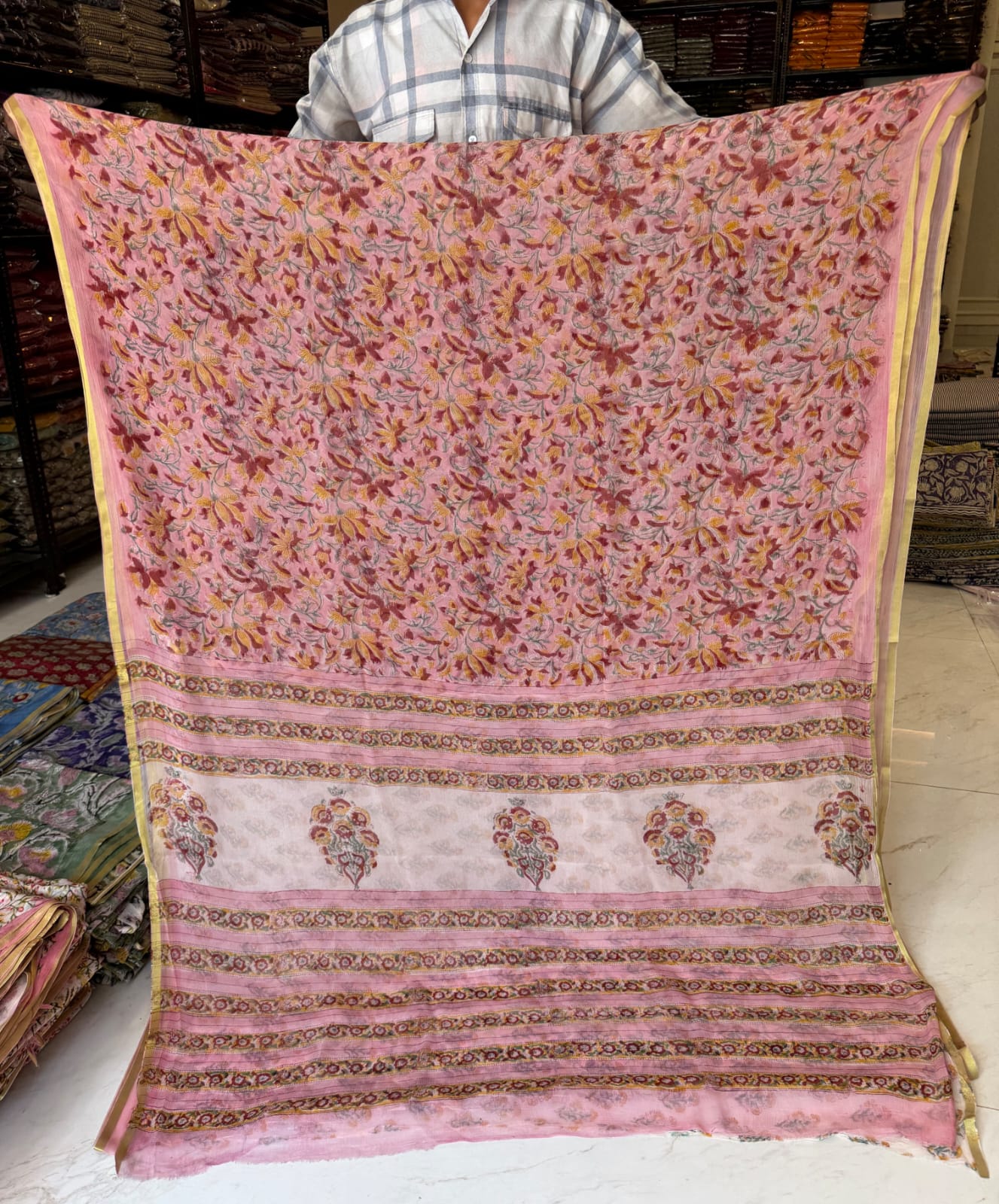 Premium Sanganeri Printed Saree