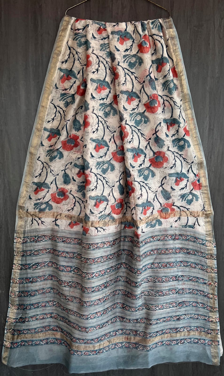 Sanganeri Heritage Weave Pure Maheshwari Saree