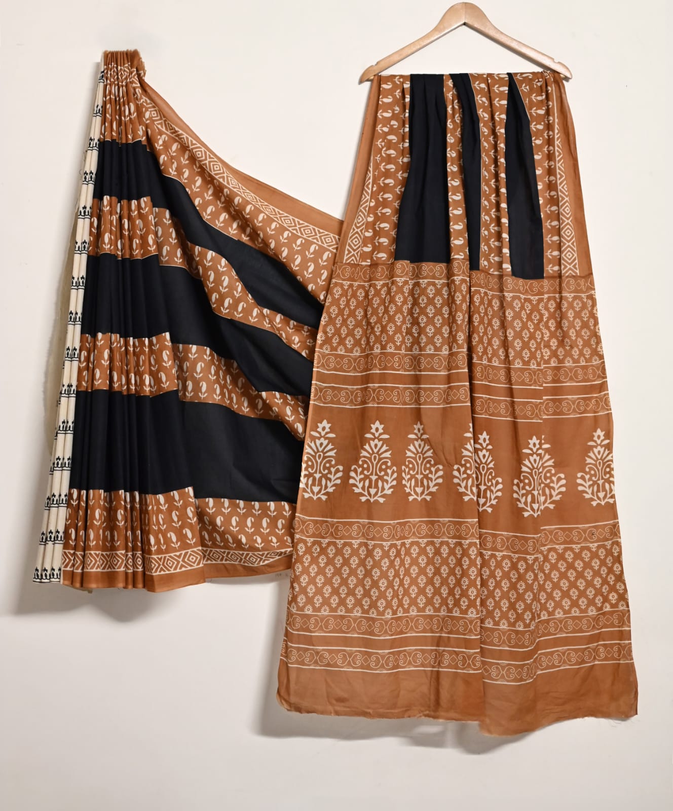 Pure Cotton Handblock Print Saree Royal Jaal