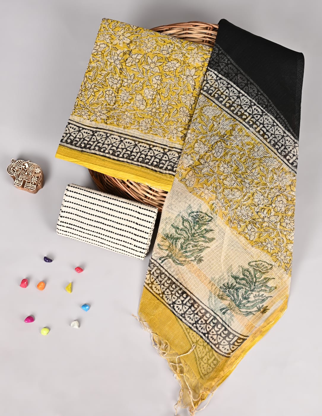 Refined Bagru Print Kota Doria Wear