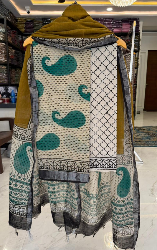 Artisan Bagru Linen Cotton Attire