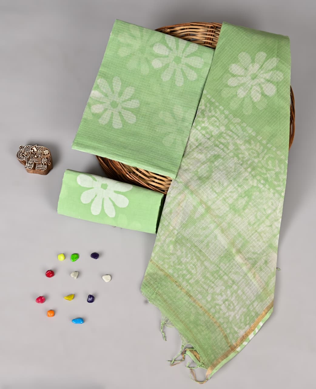 Traditional Batik Handloom Kota Suit
