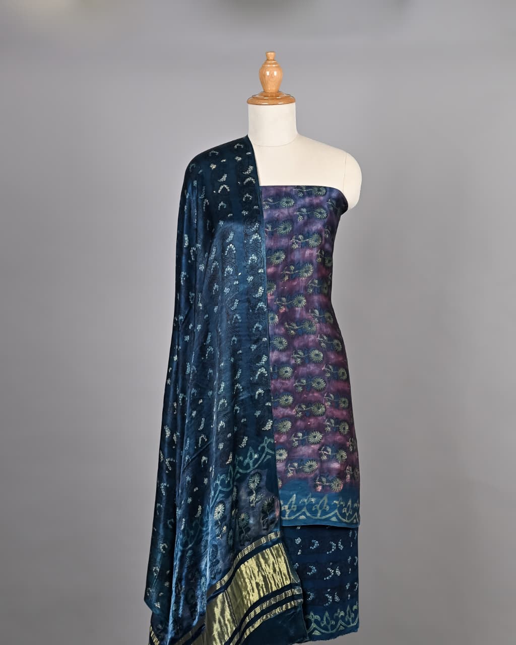 Heritage Vanaspati Ajrakh Modal Silk Suit