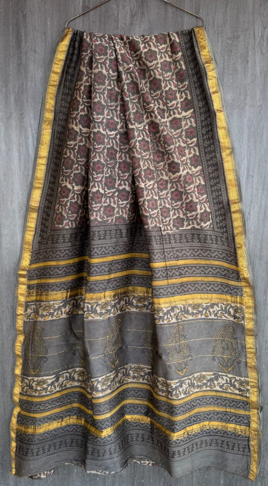 Authentic Ajrakh Tradition Maheshwari Silk Collection