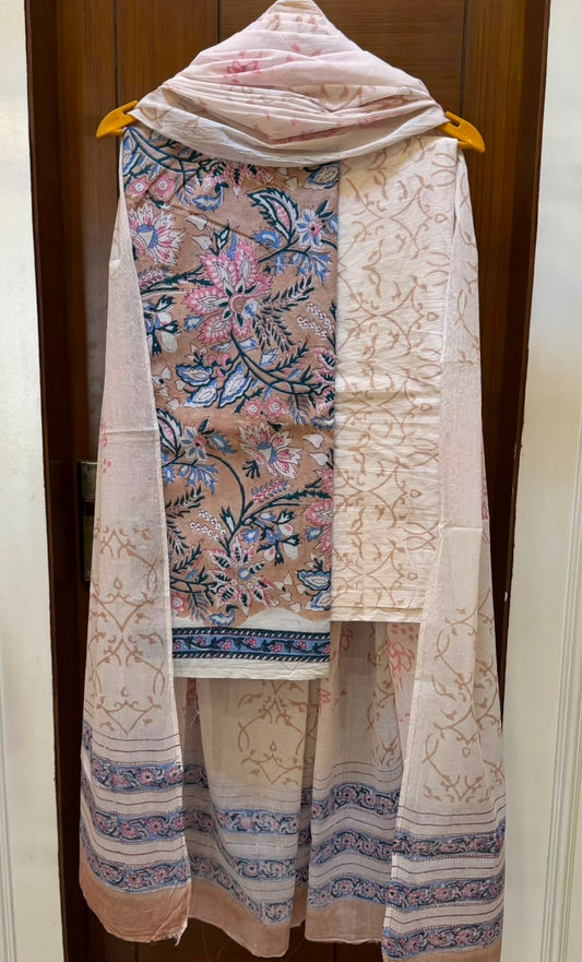 Signature Sanganeri Handblock Pure Cotton Suit