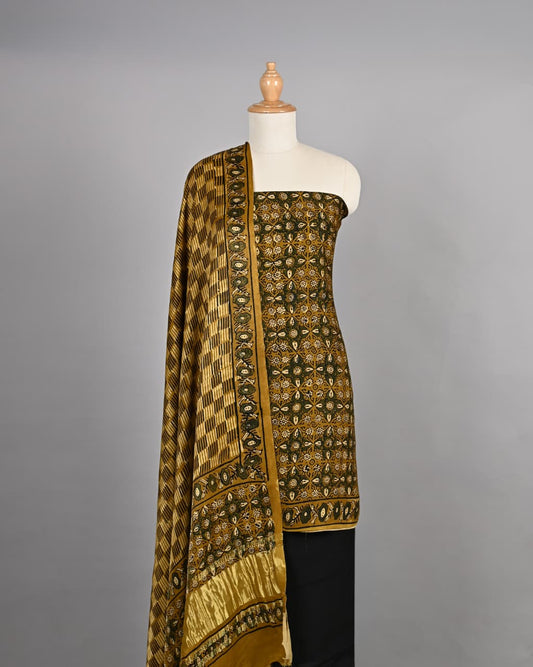 Imperial Ajrakh Print Modal Silk Ensemble