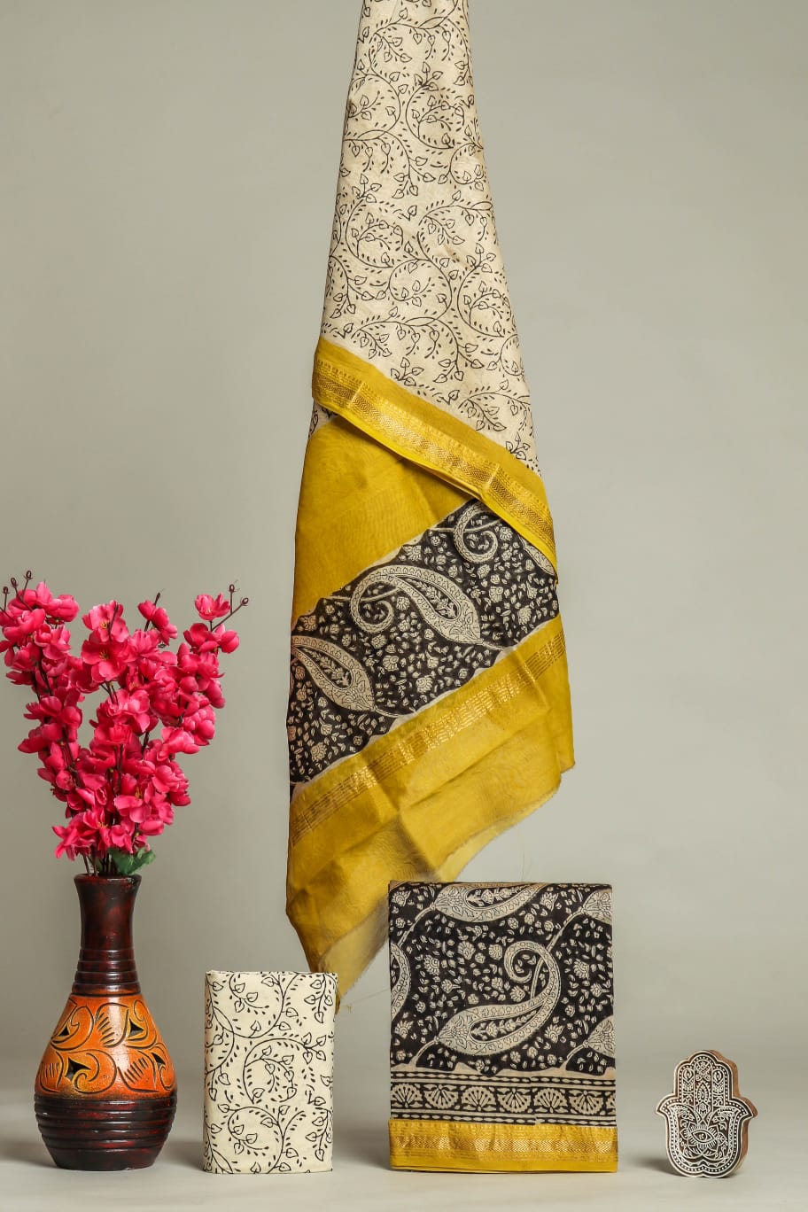 Cultural Bagru Printed Maheshwari Wear