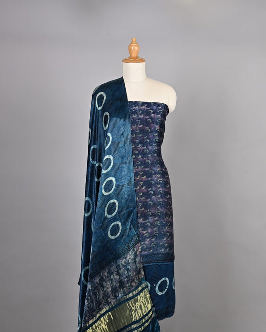 Artisan Vanaspati Ajrakh Silk Attire