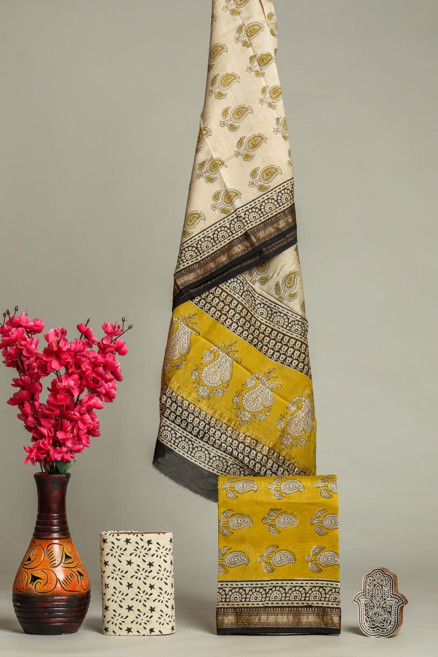 Traditional Bagru Handblock Couture Suit