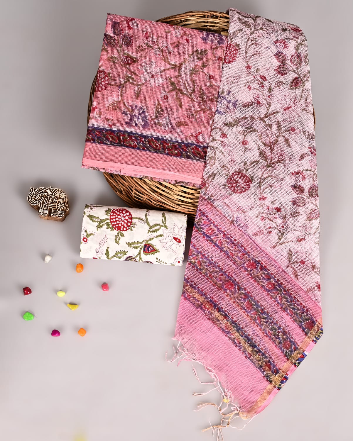Floral Heritage Kota Doriya Suit