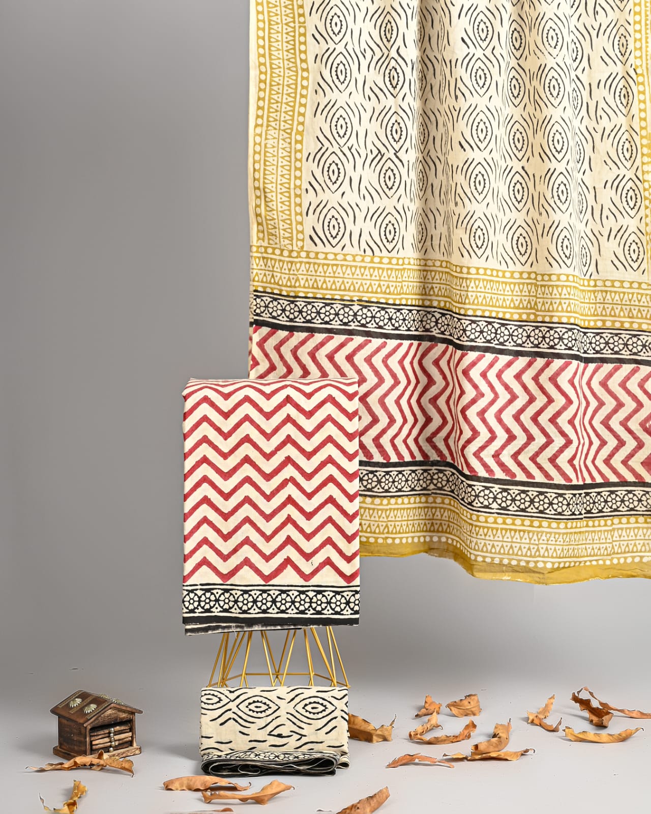 Fine Bagru Craftsmanship Pure Cotton Set