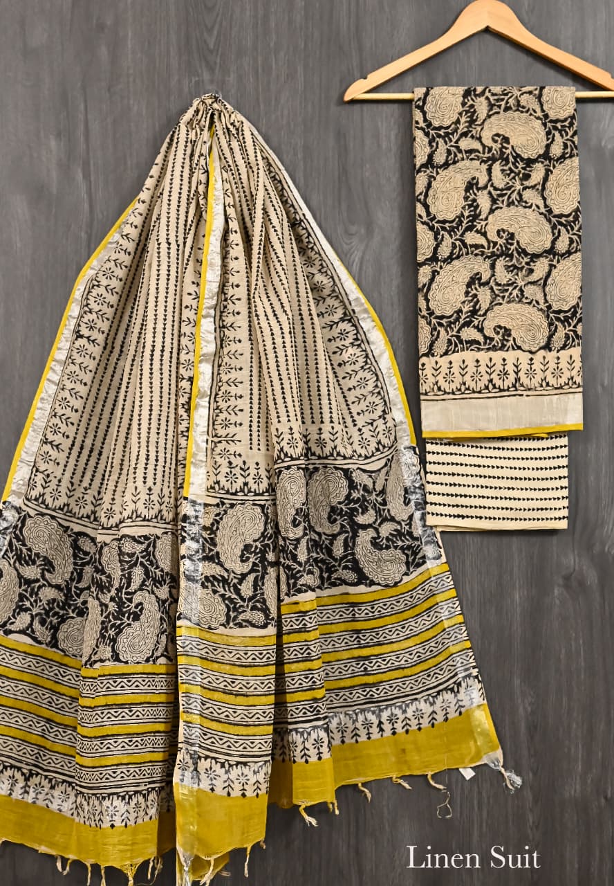 Refined Bagru Handblock Print Linen Cotton Wear