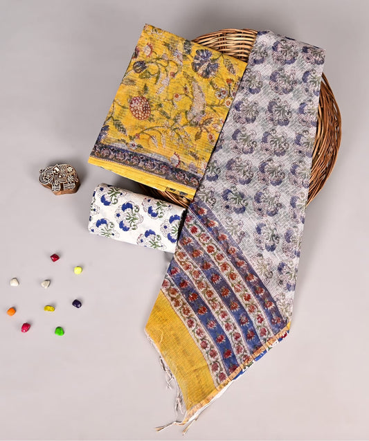 Timeless Sanganeri Heritage Kota Doriya Suit