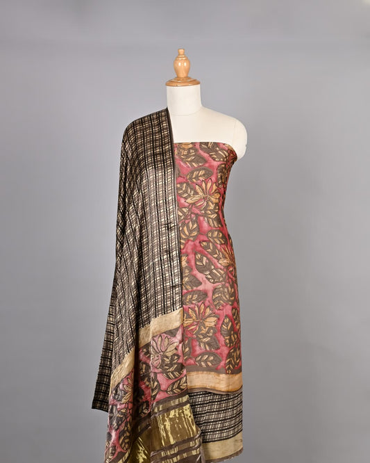 Elegant Vanaspati Ajrakh Handcrafted Suit
