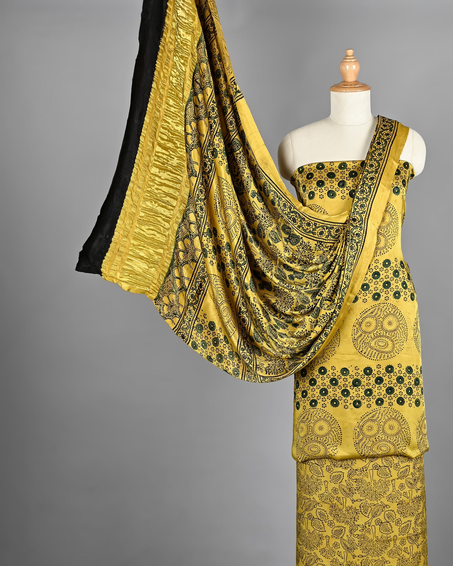 Elegant Ajrakh Modal Silk Suit Set