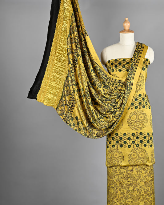 Elegant Ajrakh Modal Silk Suit Set
