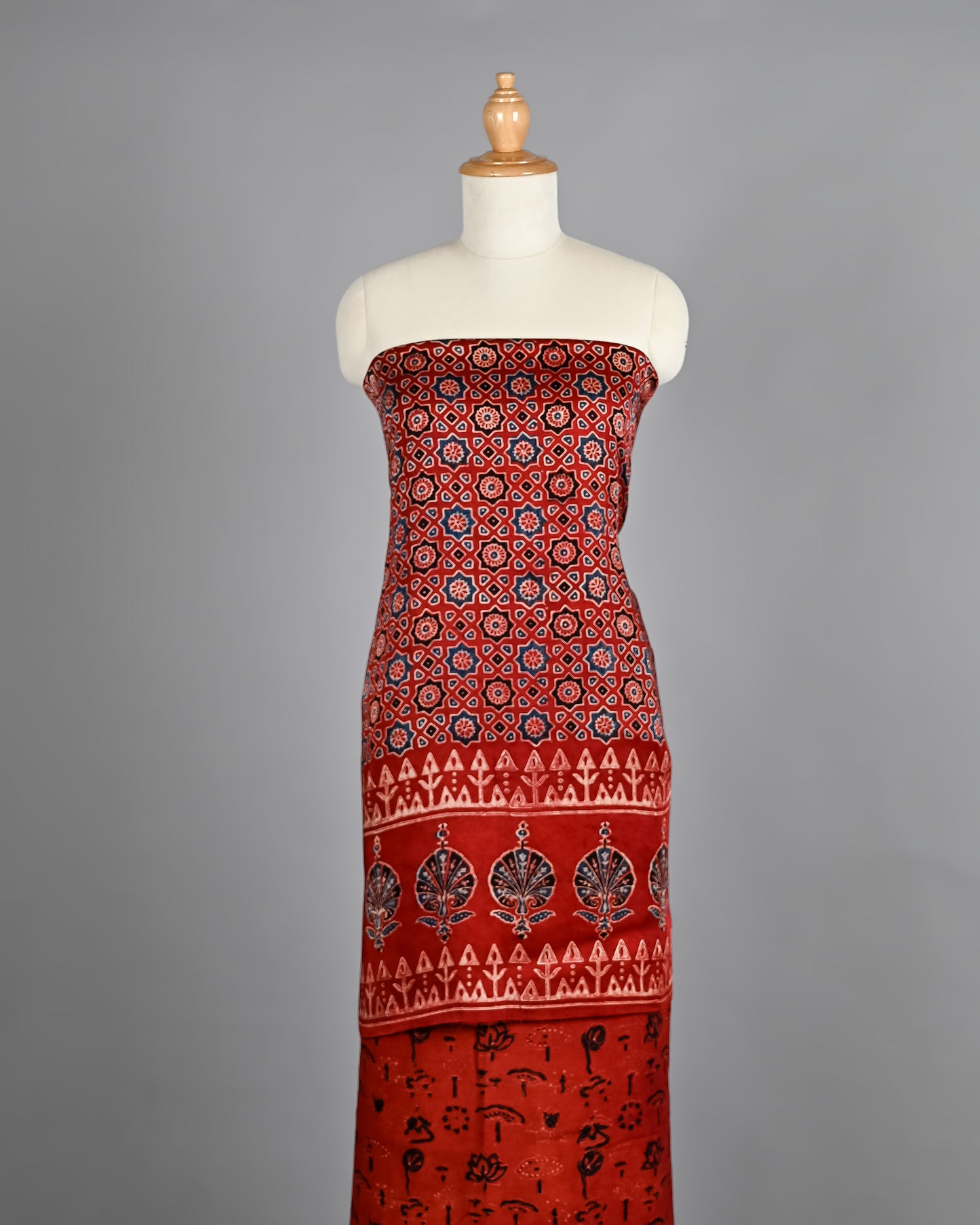 Heritage Ajrakh Print Modal Silk Ensemble
