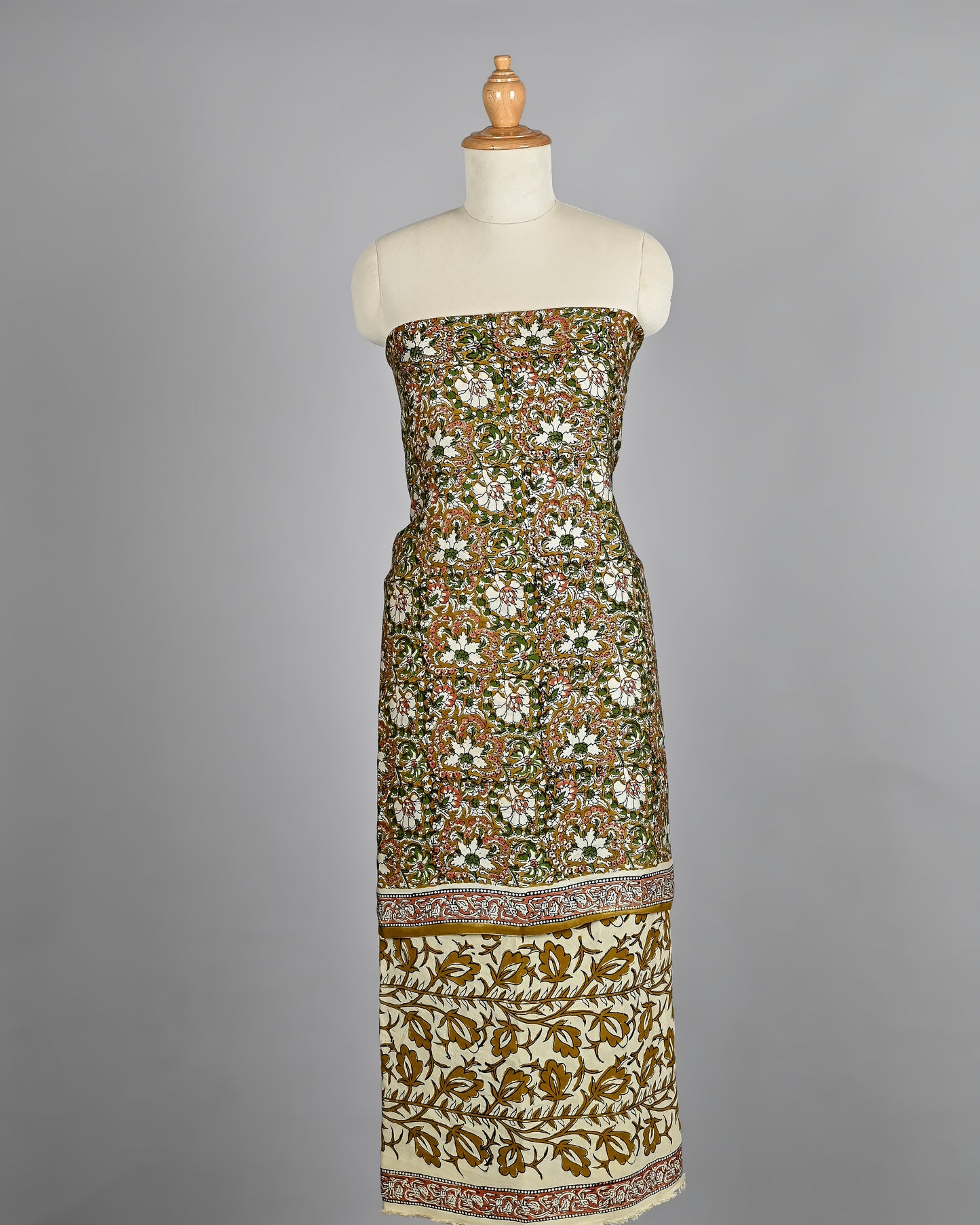 Luxury Modal Silk Suit With Cotton Bottom