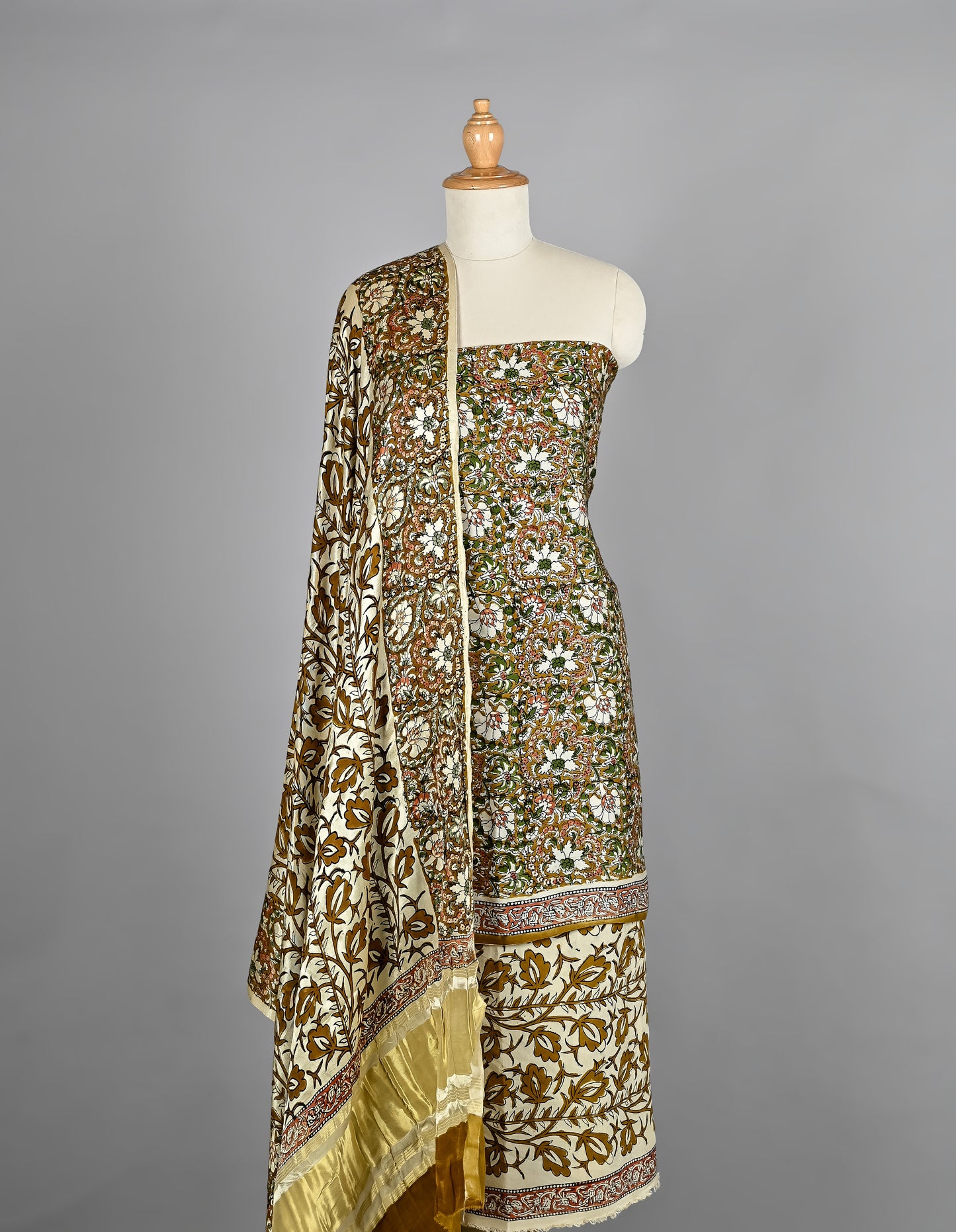 Luxury Modal Silk Suit With Cotton Bottom
