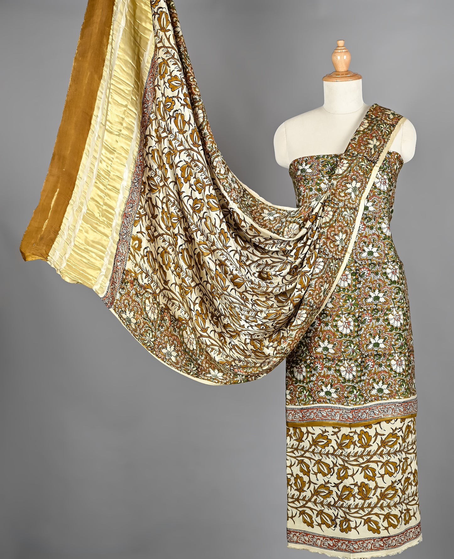Luxury Modal Silk Suit With Cotton Bottom