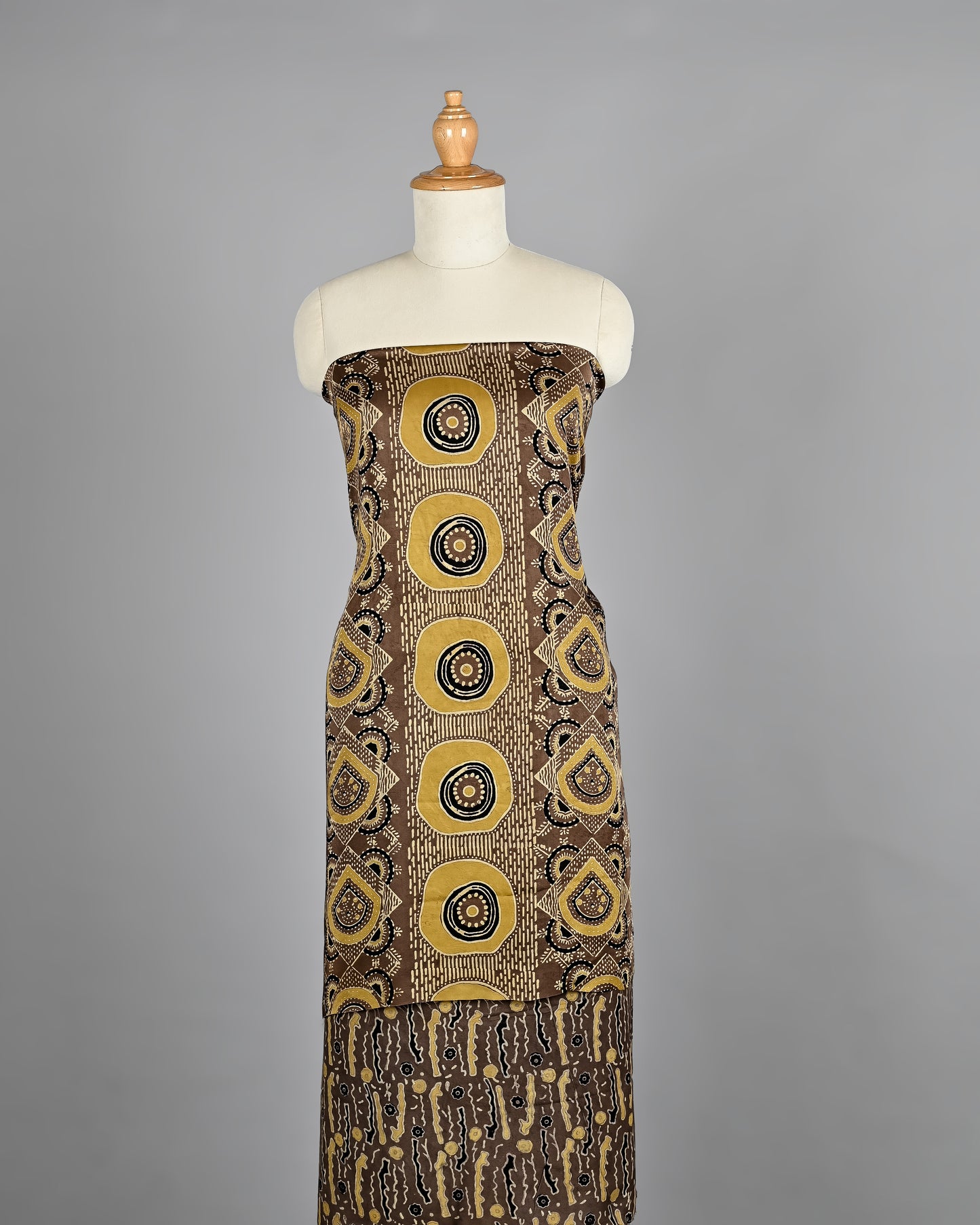 Soft Modal Silk Hand Block Printed Suit