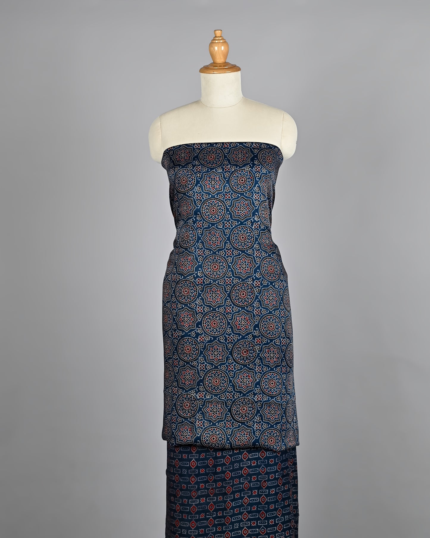 Elegant Hand Block Printed Dress Material