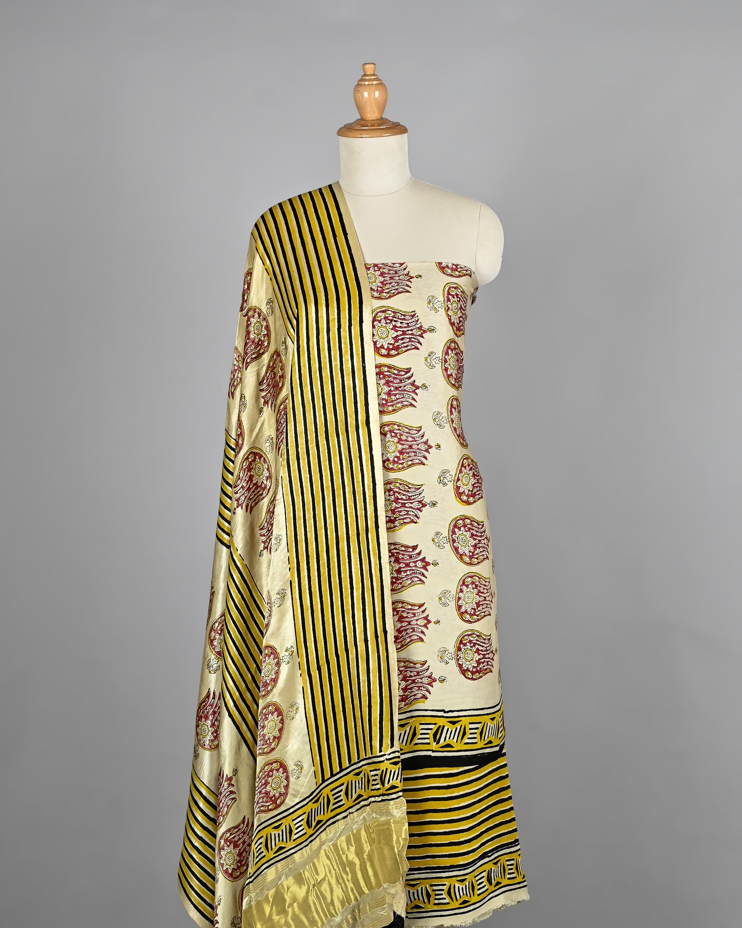 Ethnic Handcrafted Modal Silk Dupatta Suit