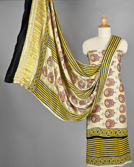 Ethnic Handcrafted Modal Silk Dupatta Suit