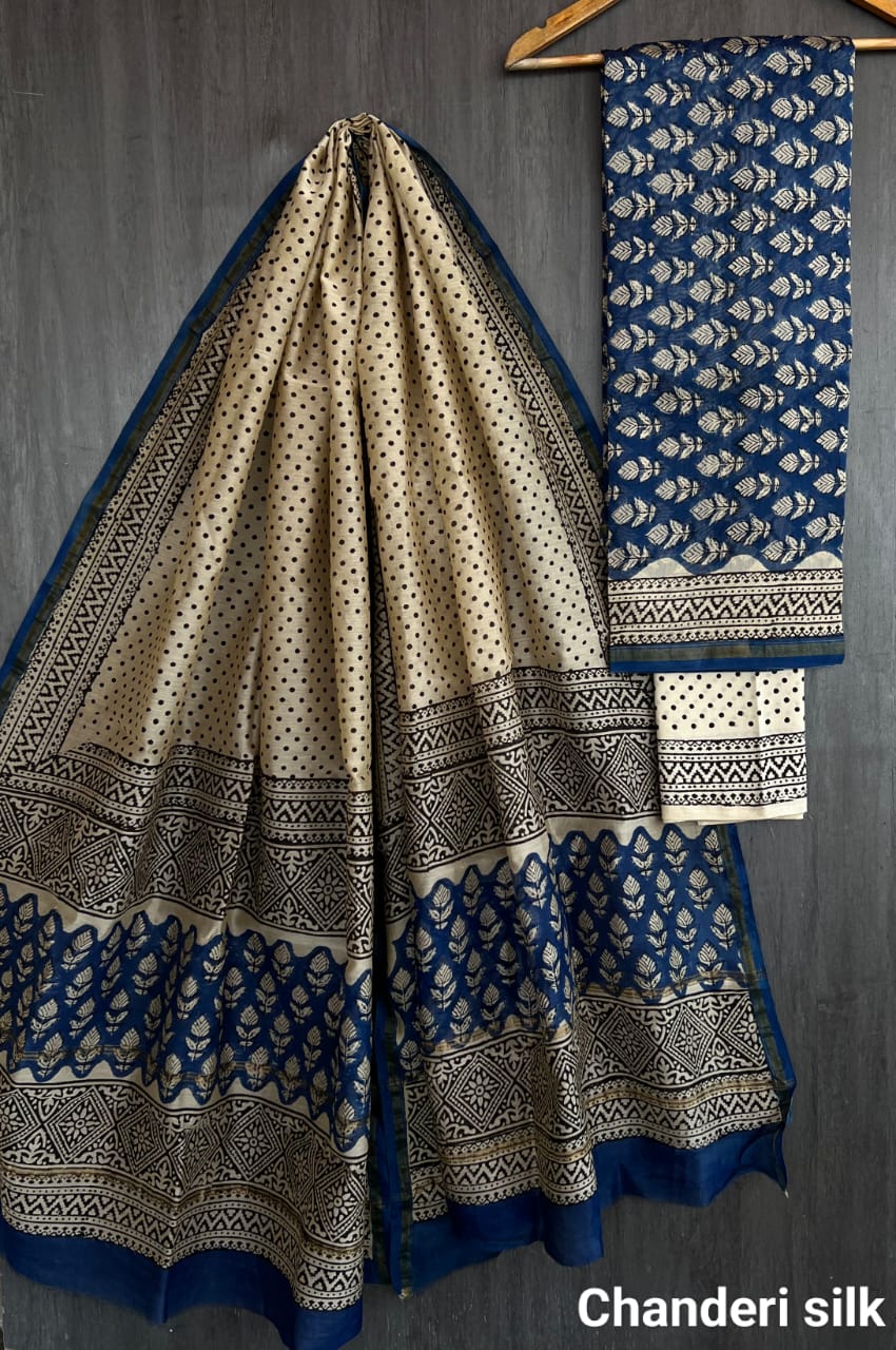 Handcrafted Bagru Print Suit