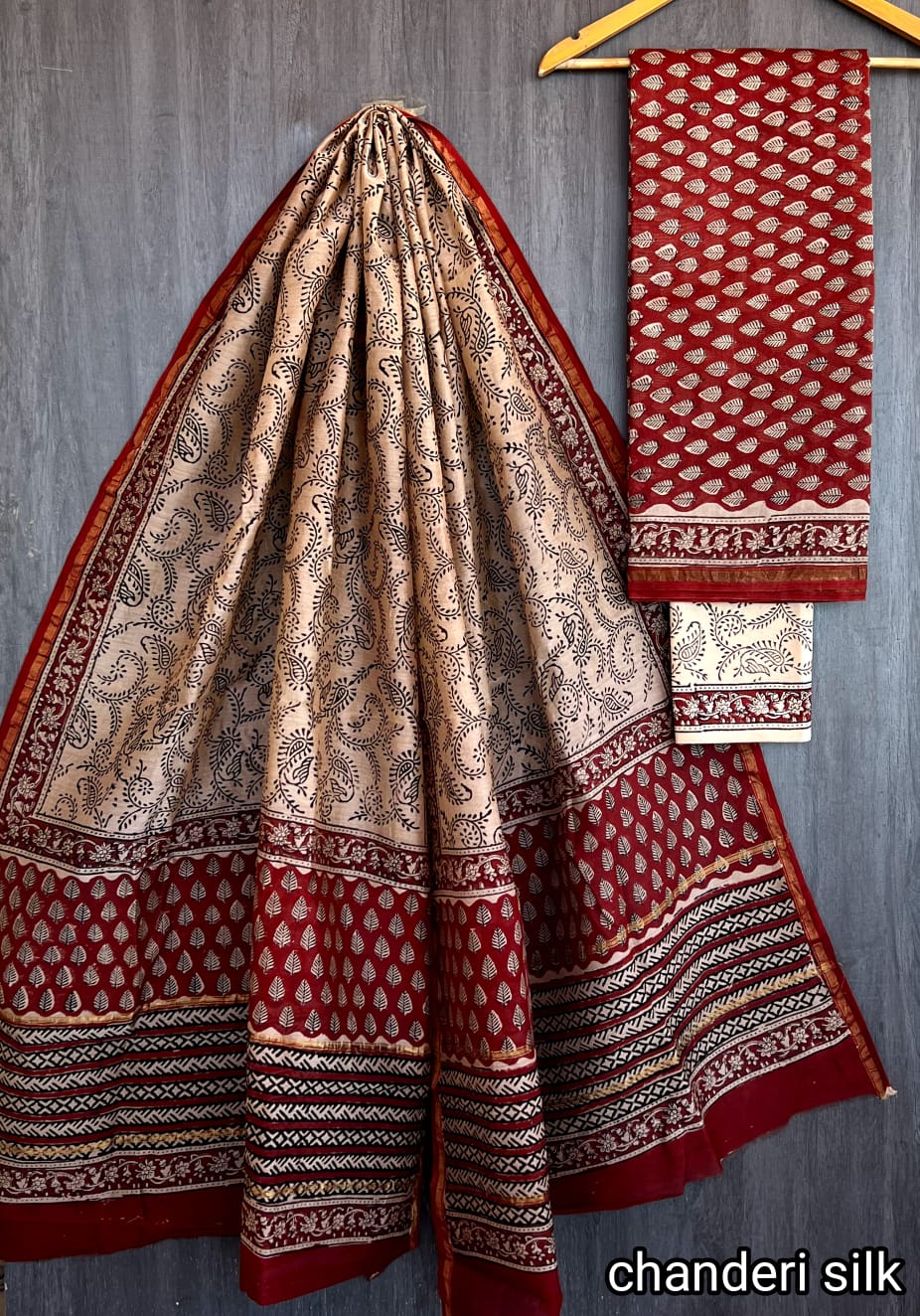 Ethnic Pure Chanderi Suit