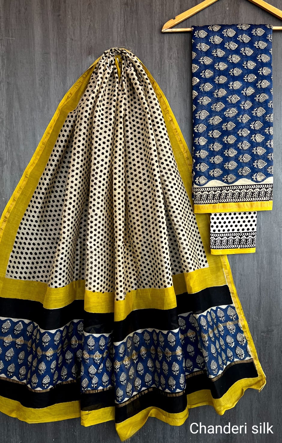 Noble Bagru Printed Silk Suit Collection