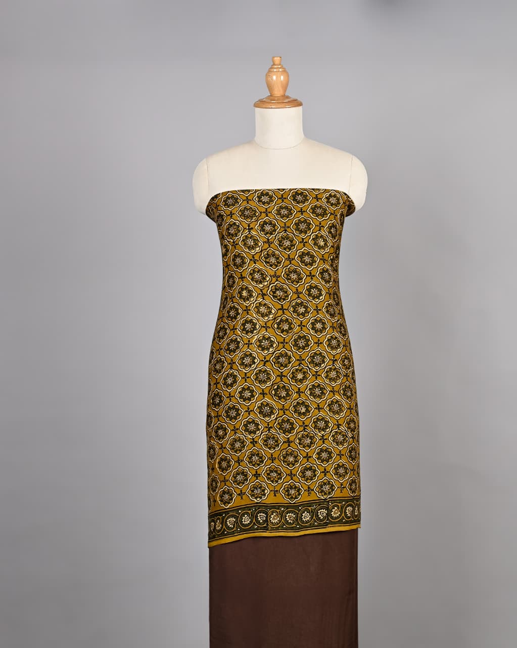 Heritage Ajrakh Printed Pure Modal Silk Suit