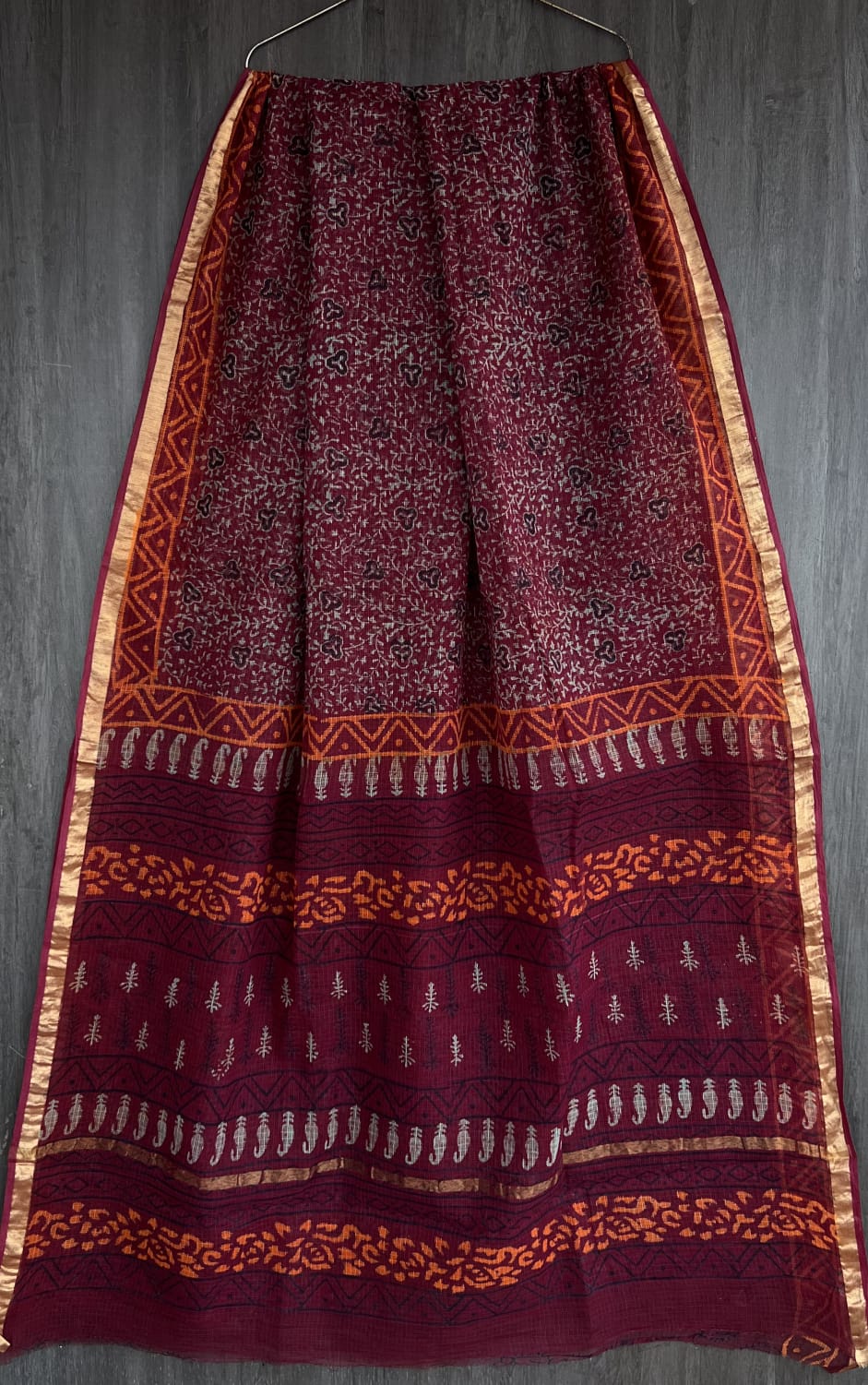 Elegant Badmeri Printed Pure Kota Cotton Weave Saree