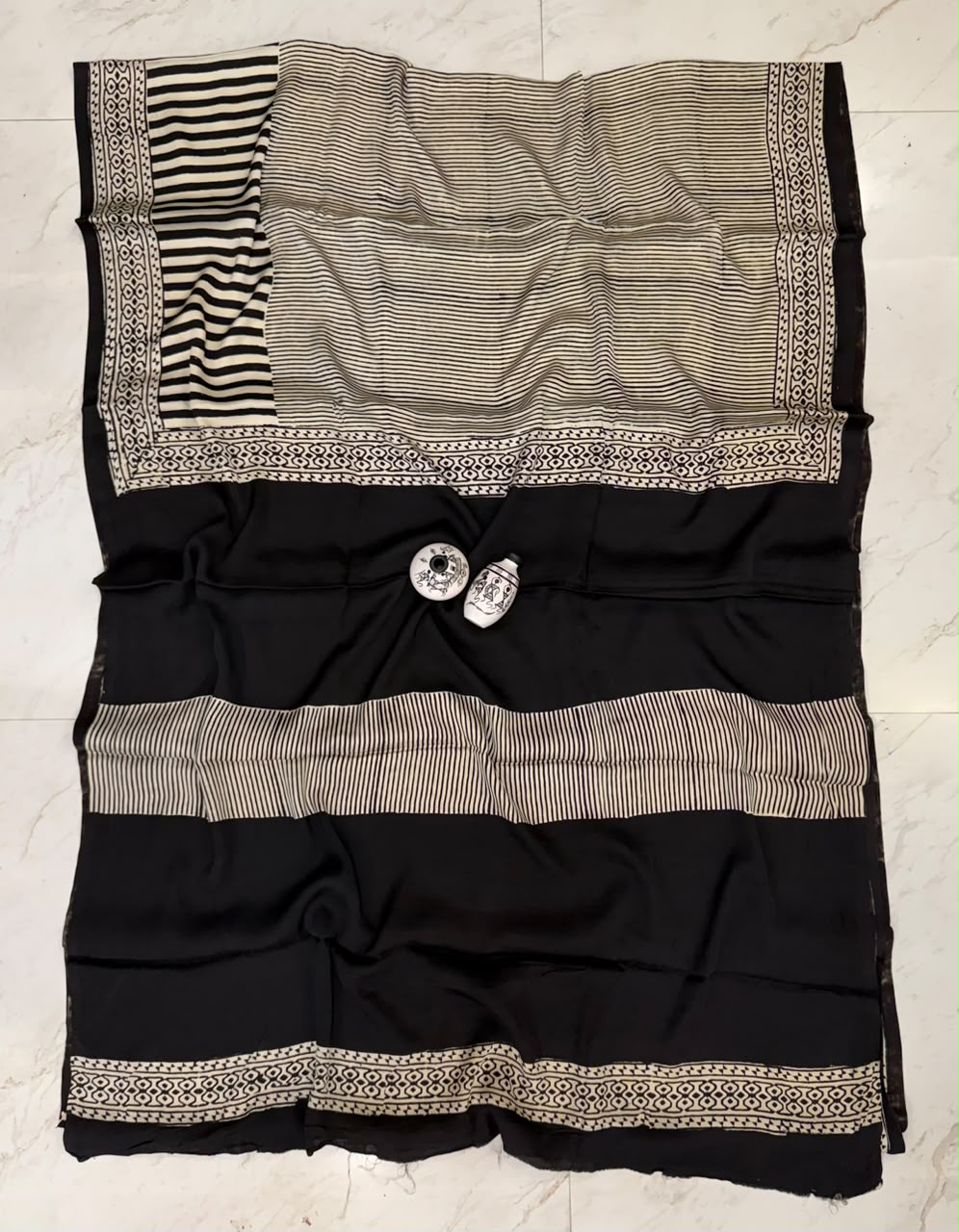 Bagru Pinstripe Saree