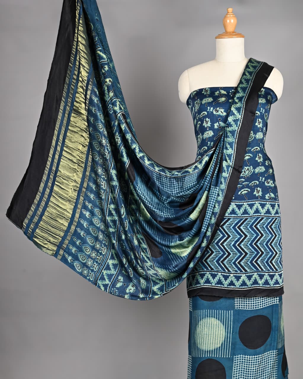 Bespoke Ajrakh Modal Silk Suit