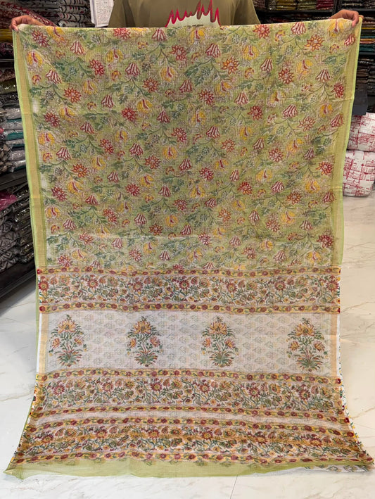 Regal Sanganeri Artisan Kota Doria Saree