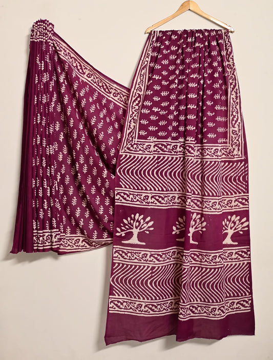 Elegant MN Bagmeri Print Cotton Saree